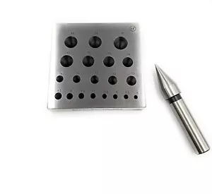 Juego de bloques de formación de bisel cónico con punzón redondo en forma de formar piedras cónicas B - Imagen 1 de 6