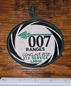 James Bond 007 Conclave 2016 Section C4A 377 Service Lodge Boy Scout OA Patch - Picture 1 of 1