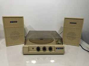 RARE Vtg 1983 FISHER PRICE 835 Toy RECORD LP Vinyl PLAYER w/ SPEAKERS Retro Kids - Picture 1 of 10