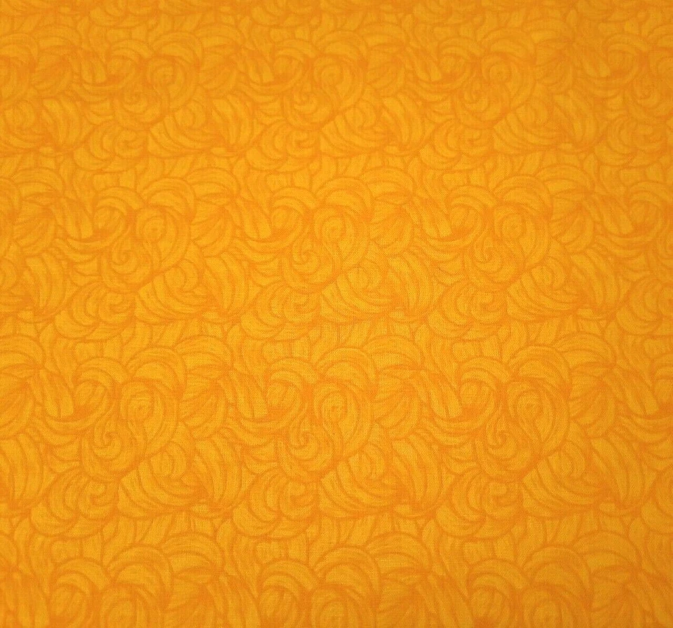 Swirl Print BTY Unbranded Tonal Blender Tone-On-Tone Marigold and Yellow - Image 1 of 2