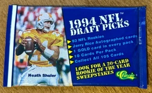 Selecciones del draft de la NFL 1994 paquete sellado de fútbol americano (1) - ¡¡Posible autógrafo de Jerry Rice!!! - Imagen 1 de 2