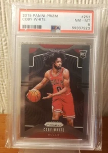 2019 Panini Prizm #253 Coby weiß RC Rookie - PSA 8 NBA Basketball Chicago Bulls - Bild 1 von 2
