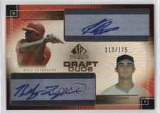 2004 SP Prospects Draft Duos Auto /175 Luis Rivera William Layman #DD-RL Auto