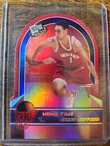 2002 Press Pass Jared Jeffries Hang Time Die-Cut Rookie RC Insert #HT 9 Indiana