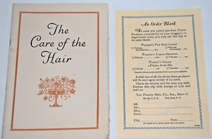 The Care of the Hair 1926 Folleto Empacadora Fabricación Anuncios Jabones y Champús - Imagen 1 de 14