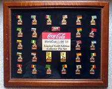 1994 COCA COLA WORLD CUP USA LIMITED GOLD EDITION COLLECTOR 27 PIN SET RARE 🔥🔥