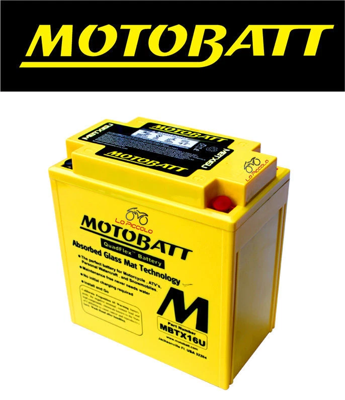 MOTOBATT BATTERY YTX16-BS YTX20CH-BS SUZUKI Marauder, Boulevard M95 04-05, 1600 - Image 1 of 1