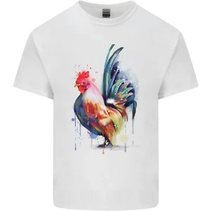 A Chicken Watercolour Kids T-Shirt Boys Girls - Picture 1 of 3