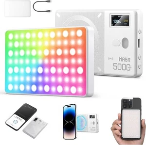 Godox MA5R RGB Full Color LED Video Light 1800K-10000K Phone Magnetic Power Bank - Picture 1 of 14