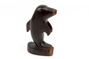 Figura de pescado, tallado en madera - Imagen 1 de 10