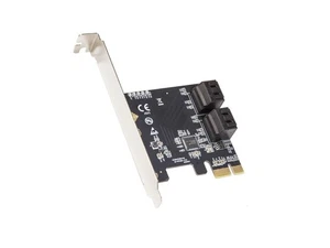 4 Port SATA III PCI-e 3.0 x1 Karte Non-Raid mit Low Profile Halterung - Bild 1 von 5