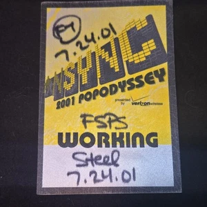 NSYNC 2001 Pop Odyssey Concert Tour Backstage Pass - Picture 1 of 2