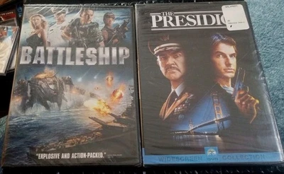 Presidio & Battleship 2 DVD LOT  NEW SEALED Sean Connery Mark Harmon Liam Neeson - Image 1 of 4