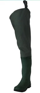 Frogg Toggs CASCADE Bootfoot Regular Cleated Hip Wader SIZE 12 FOREST GREEN - Picture 1 of 6