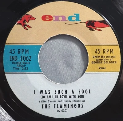 HEAR IT 50-е Doo-Wop 45 об/мин запись The Flamingos «I Was Such A Fool» 1959 г. - Изображение 1 из 2