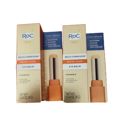 LOT OF 2 RoC Multi-Correxion Revive & Glow Under Eye Balm - 0.14oz - image 1 of 2