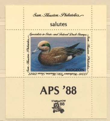 USA Sam Houston Duck Company APS '88 Widgeon MNH - Image 1 of 2