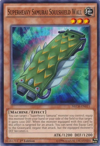 Superheavy Samurai Soulshield Wall - NECH-EN011 - Common - 1st Edition Near Mint - Image 1 of 1