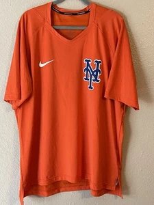 Men’s 2XL NWOT New York Mets Nike Authentic Pregame Performance V-Neck Shirt - Picture 1 of 7