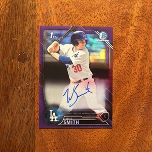 Will Smith 2016 Bowman Draft Chrome Auto #CDA-WS Purple /250 - Dodgers - Picture 1 of 4