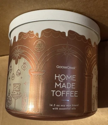 Vela perfumada grande de 3 mechas Goose Creek TOFFEE CASERA, 14,5 OZ Foto 1 de 3