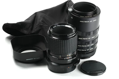 Asahi Pentax SMC Pentax 67 Macro 4/135 Nr. 8697479, Zwischenrin 1+2+3, Umkehrr - Bild 1 von 4