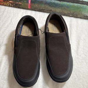 NWT WEATHERPROOF VINTAGE 1948 Brown Suede Slip-On Shoes Sz 11M - Picture 1 of 8