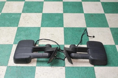 07-13 Sierra Aftermarket Black Pair Driver Passenger Towing Tow Door Mirrors WTY - Imagem 1 de 4