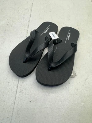 Chanclas Old Navy Sólido Negro Goma Punta Redonda Niñas Talla 1-2 Foto 1 de 4