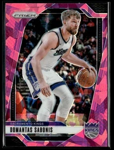 2024-25 PANINI PRIZM PINK CRACKED ICE DOMANTAS SABONIS SACRAMENTO KINGS #86 - Picture 1 of 2