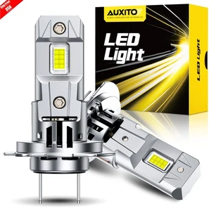 AUXITO H7 LED Headlight Bulbs Kit High Low Beam 900% Super Bright 6500K White A+ - Picture 1 of 26