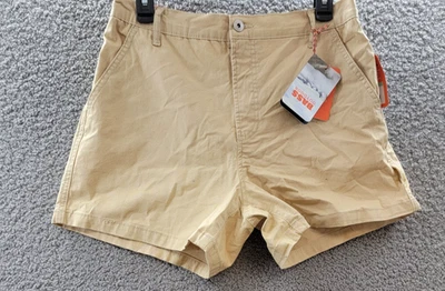 Pantalón corto de algodón Bass Outdoor Everywhere para mujer 8 crema cremallera mosca con cierre de botón Foto 1 de 4