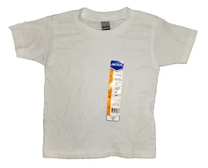 NEW Gildan Toddler Heavy Cotton Crew Neck White T-Shirt Size 4T G5100P - Picture 1 of 5