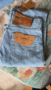 Pantalones de mezclilla Levis 501 para hombre calce regular pierna recta calidad (0115) - Nuevos - Imagen 1 de 16