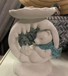 Bath & Body Works Polar Bear Ring Three Wick Candle Holder New Christmas 2024 - Picture 1 of 4