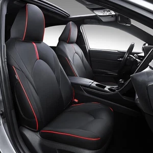 For 2018-2025 Toyota Camry LE/SE/SE Nightshade Seat Covers PU Car Seat Protector - Picture 1 of 24