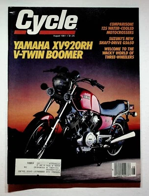 1981 August Cycle Motorcycle Magazine Yamaha XV920RH Honda CR125R Motocross - Image 1 of 4