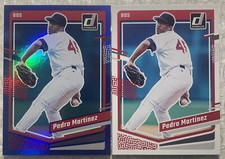 2023 Donruss #212 Pedro Martinez HOLO BLUE PARALLEL (+Base)