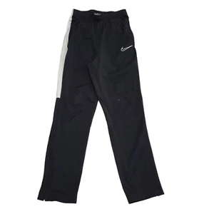 Nike Track Bottoms Skinny Leg Black White Striped Uk Boy's XL W24 L26 YY659 - Picture 1 of 4