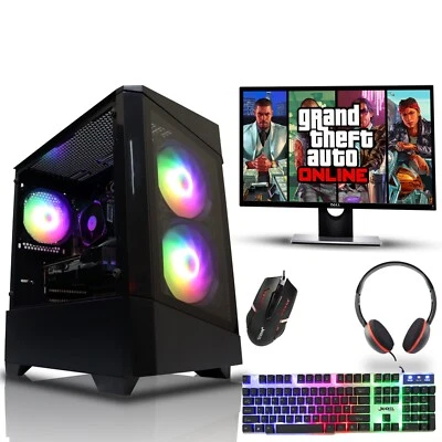 Rápido Quad Core i5 PC Para Jugar Lote Ordenador 16GB RAM SSD + 1TB Win10 Nvidia - Imagen 1 de 4