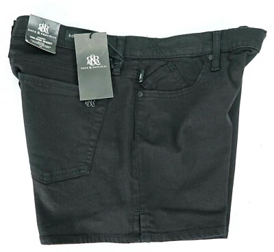 Pantalones cortos Rock & Republic para mujer talla 18 Kimber elásticos tiro medio negros entrepierna de 4" Foto 1 de 4