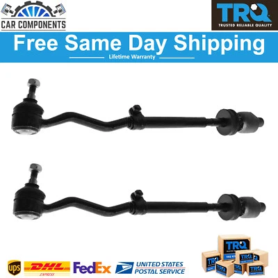 TRQ New Inner & Outer Tie Rod Assembly LH RH Set For 1984-1993 BMW 318I 325 325E - Image 1 of 4