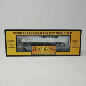 MTH Rail King Norfolk Southern Flat Car w Trailer Triple Crown 30-7616 - Picture 1 of 7
