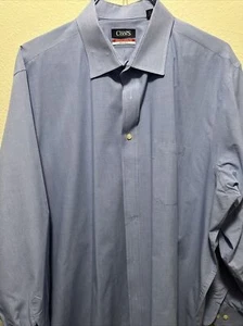 Camicia elegante CHAPS qualità uomo Essentials abbottonata senza rughe XXL blu - Foto 1 di 4