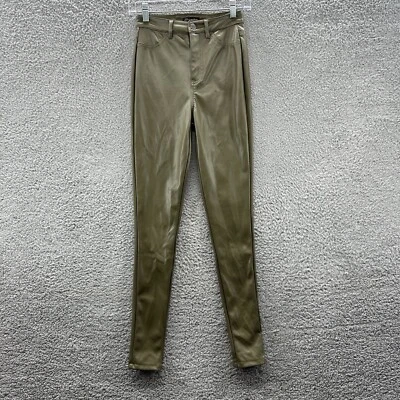 Pantalones ajustados Shinestar para mujer XS verde imitación cuero talla XS Foto 1 de 4
