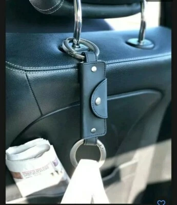 Handbag Handcuff® Red leather purse holder hanger security clip hook  - Image 1 of 4