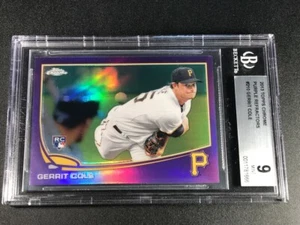 Gerrit Cole 2013 Topps Chrome #210 Purple Refractor Rookie RC Mint BGS 9 Yankees - Bild 1 von 7