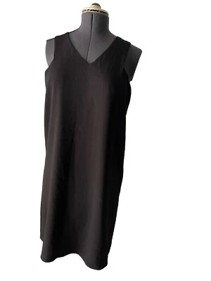 Nuevo vestido negro sin mangas Catherine Malandrino para mujer talla 12 nuevo con etiquetas Foto 1 de 4