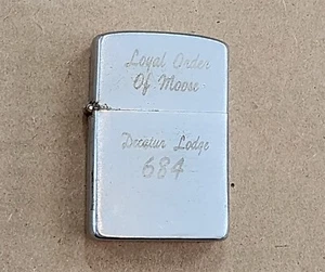 LOYAL ORDER OF MOOSE DECATUR IL 684 CIGARETTE LIGHTER ZIPPO GUTS KOREAN CASE - Picture 1 of 6