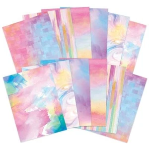 Hunkydory-Adorable Scorable Designer Card Packs, RAINBOW WATERCOLOUR Free P&P